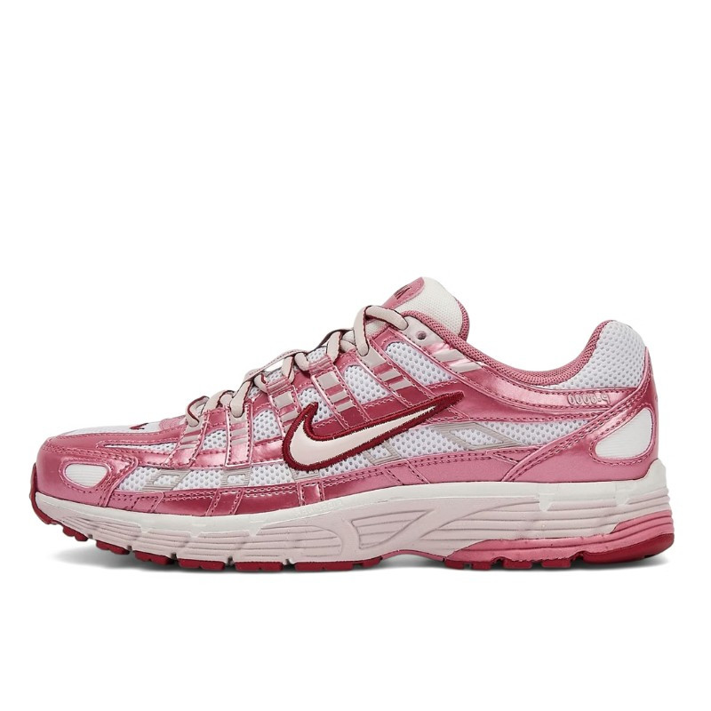 Nike P-6000 White Silt Red Peony - 1