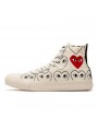 Converse Comme des Garçons White Heart Print--168304C-Limited Resell 