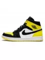 Air Jordan 1 Mid Yellow Toe Black--852542-071-Limited Resell 