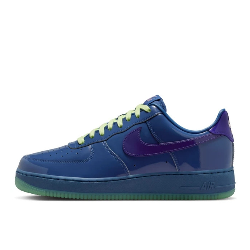 Nike Air Force 1 Low Patent Leather Mystic Navy Grape Ice - 1