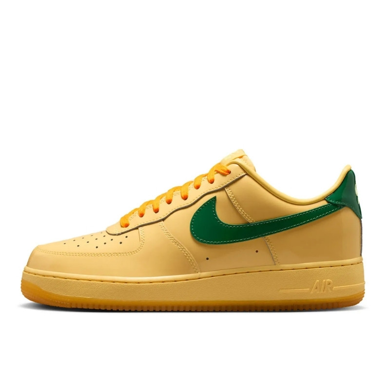 Nike Air Force 1 Low Patent Leather Topaz Gold Pine Green - 1