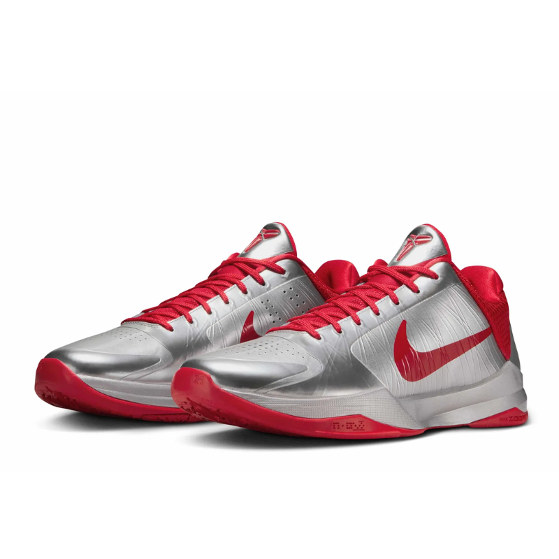 Nike Kobe Metallic Silver/University Red