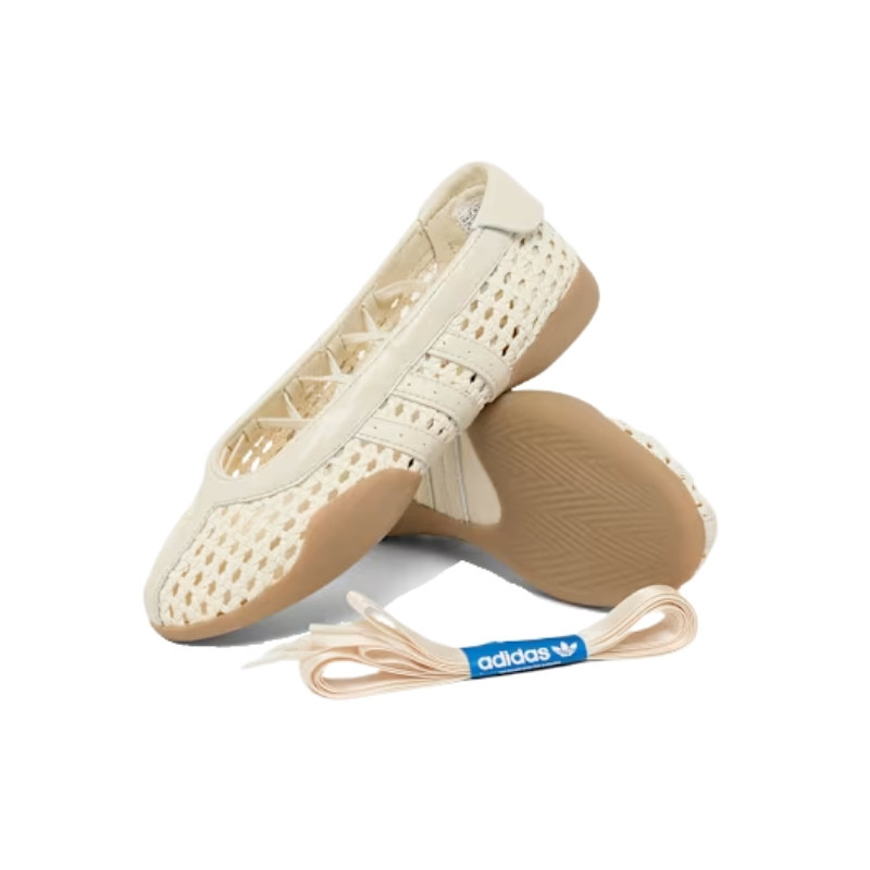adidas Taekwondo Mei Ballet Basketweave Cream White/Cream White/Gum 4