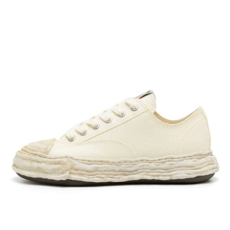 Maison Mihara Yasuhiro Peterson 23 OG Sole Canvas Low Garment Dyed White - 1