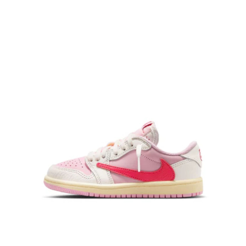 Air Jordan 1 Retro Low OG SP Travis Scott Sail Tropical Pink (PS) - 2
