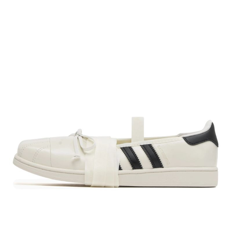 Adidas Superstar Square Toe Ballet JENNIE Off White Black - 1