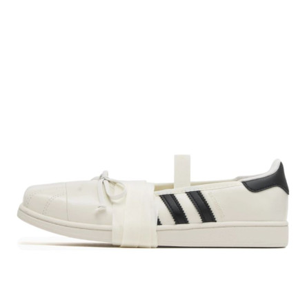 Adidas Superstar Square Toe Ballet JENNIE Off White Black - 1