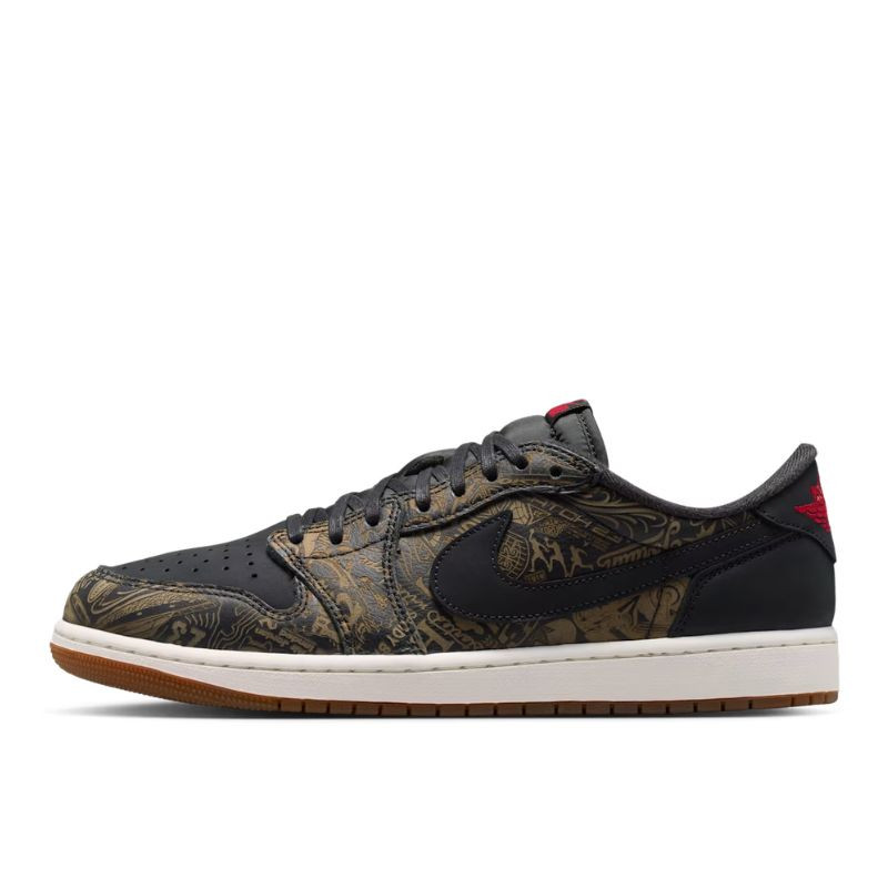 Air Jordan 1 Retro Low OG Laser Black University Red - 1