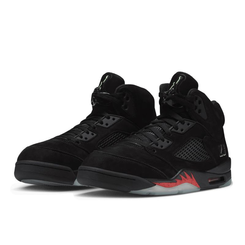 Jordan Air Jordan 5 Black/Picante Red/Green
