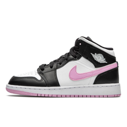 Air Jordan 1 Mid White Black Light Arctic Pink--555112-103-Limited Resell 