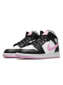 Air Jordan 1 Mid White Black Light Arctic Pink--555112-103-Limited Resell 