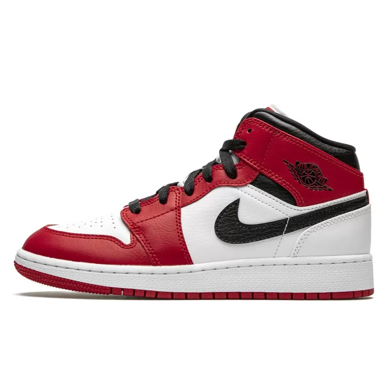 Air Jordan 1 Mid Chicago White--554724-173-Limited Resell 