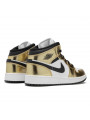 Air Jordan 1 Mid Metallic Gold Black White--DC1420-700-Limited Resell 