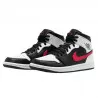 Air Jordan 1 Mid Black Chile Red White--554724-075-Limited Resell 