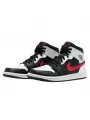 Air Jordan 1 Mid Black Chile Red White--554724-075-Limited Resell 