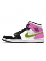 Air Jordan 1 Mid White Black Cyber Pink--CZ9835-100-Limited Resell 