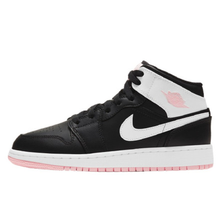 Air Jordan 1 Mid Arctic Pink Black--555112-061-Limited Resell 