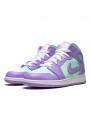 Air Jordan 1 Mid Purple Aqua--554724-500-Limited Resell 