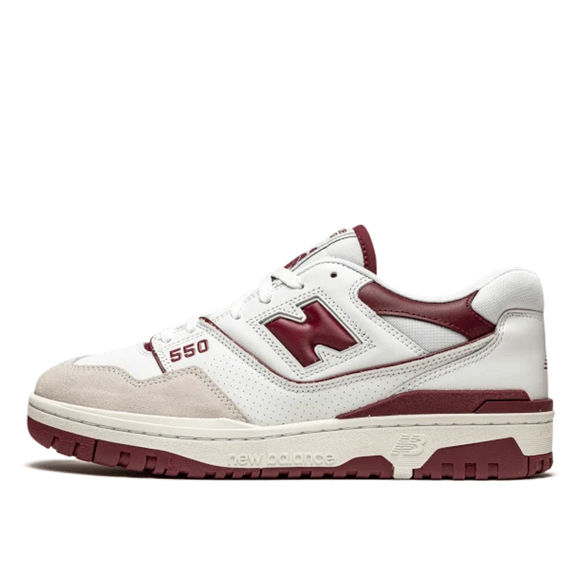 New Balance 550 Sea Salt Burgundy - 1