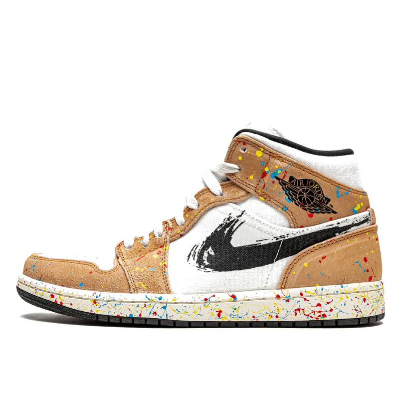 Air Jordan 1 Mid SE Brushstroke - 1