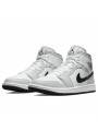 Air Jordan 1 Mid White Light Smoke Grey - 2