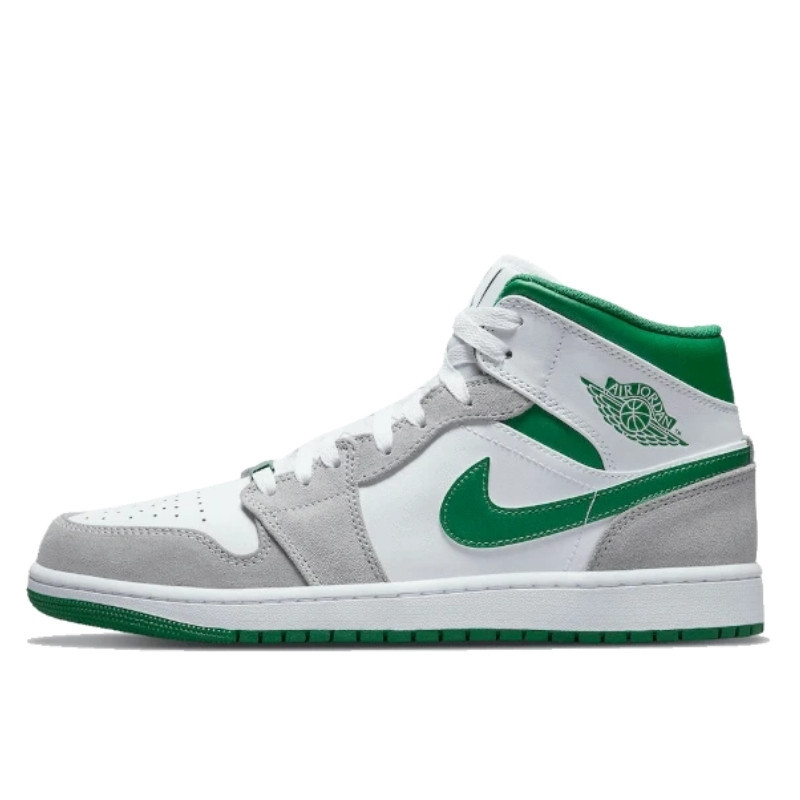 Air Jordan 1 Mid Grey Green - 1