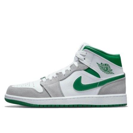 Air Jordan 1 Mid Grey Green - 1