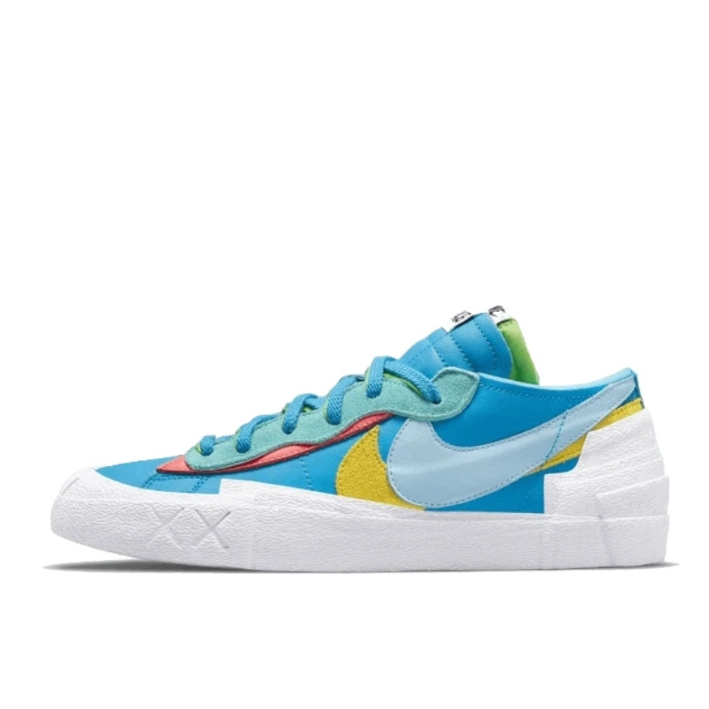 Nike Sacai Blazer Low Kaws Blue Yellow - 1