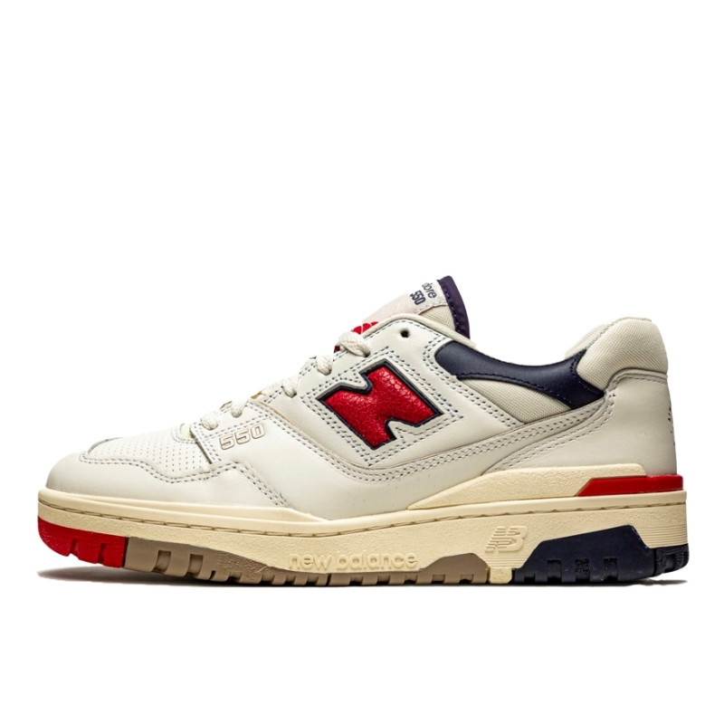 New Balance 550 Aime Leon Dore White Navy Red - 1