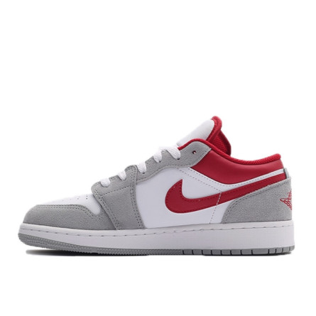 Air Jordan 1 Low SE Light Smoke Grey Gym Red - 1