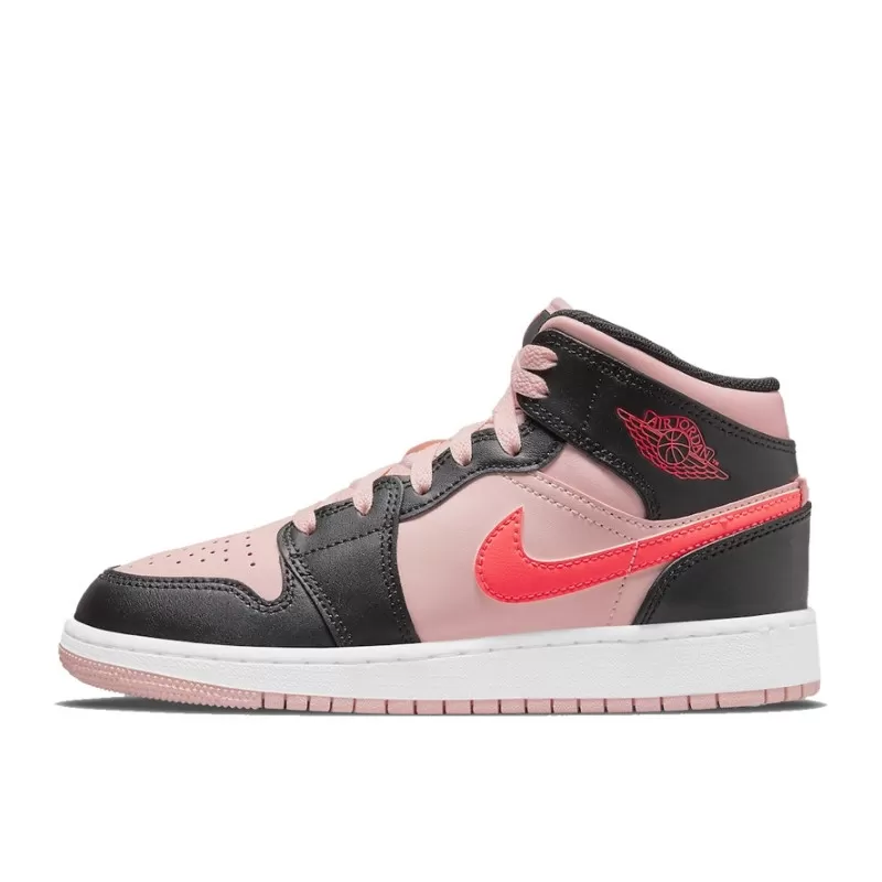 Air Jordan 1 Mid Pink Crimson
