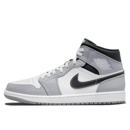 Air Jordan 1 Mid Light Smoke Grey Anthracite - 1