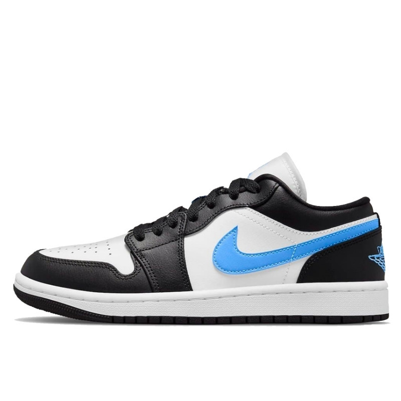 Air Jordan 1 Low Black University Blue White - 1