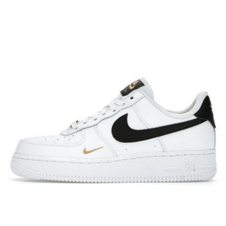 Air Force 1 Low '07 Essential White Black Gold Mini Swoosh - 1