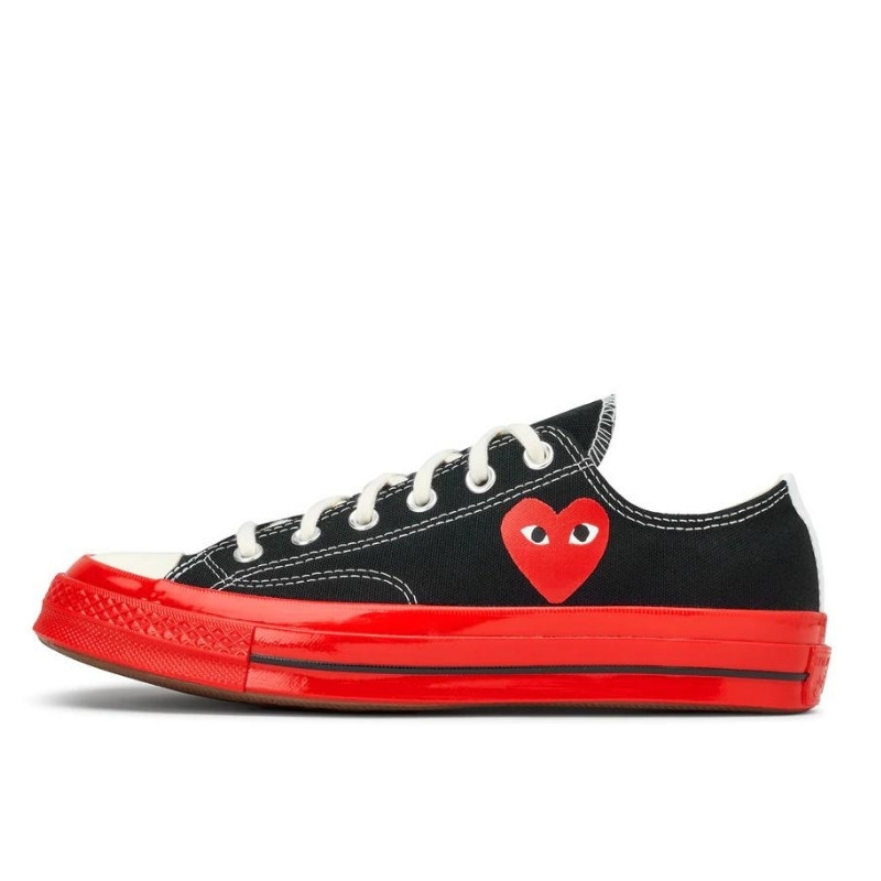 Converse Comme des Garçons Chuck 70 Low Top Black Red - 1