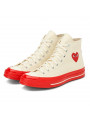 Converse Comme des Garçons Chuck 70 High Top White Red - 2