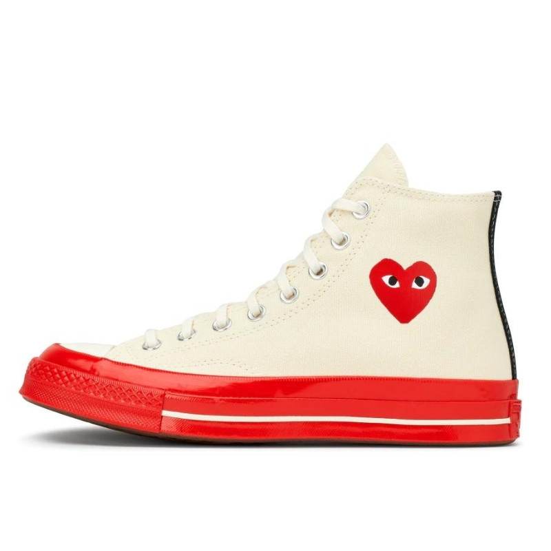 Converse Comme des Garçons Chuck 70 High Top White Red - 1