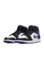 Air Jordan 1 Mid White Black Purple - 2