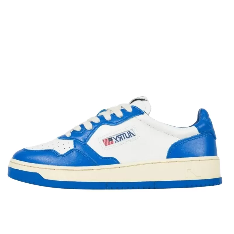 Autry Low White Royal Blue