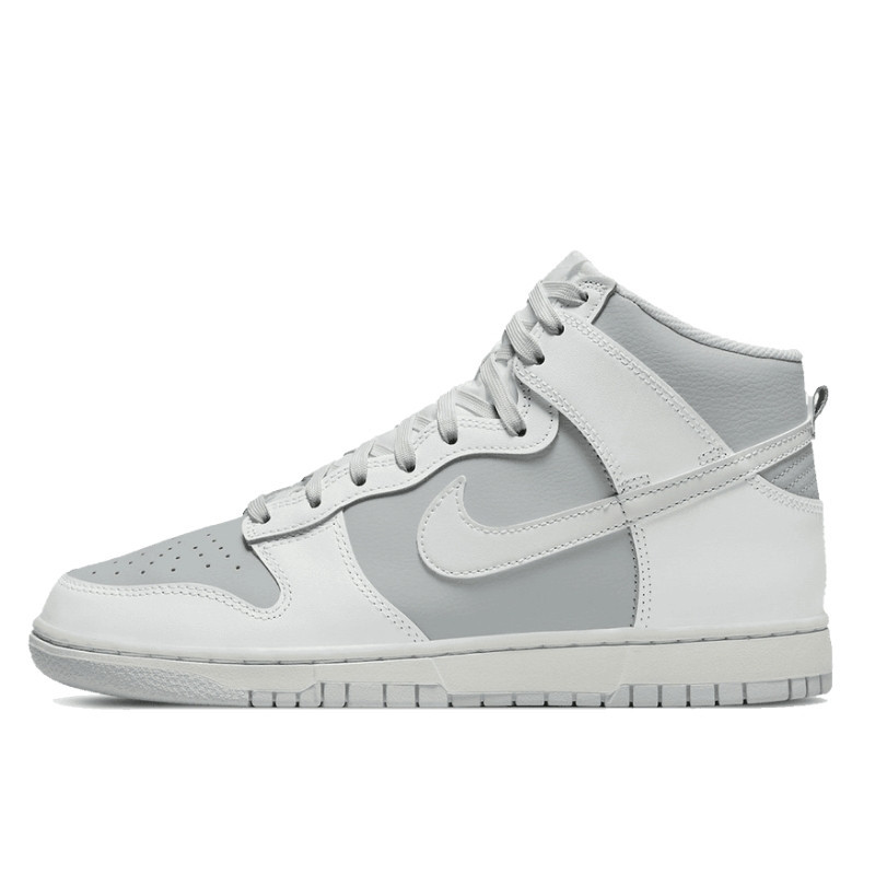 Nike Dunk High Retro Grey White - 1