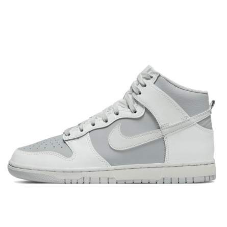Nike Dunk High Retro Grey White - 1