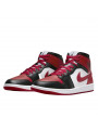 Air Jordan 1 Mid White Bred Toe - 2