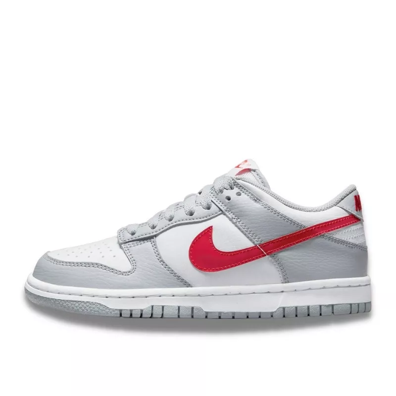 Dunk Low White Grey Red