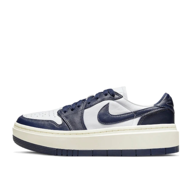 Air Jordan 1 Low Elevate White Midnight Navy Sail