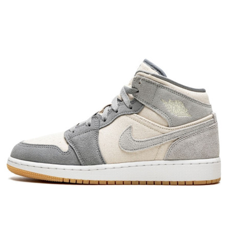 Air Jordan 1 Mid Coconut Milk Particle Grey - 1