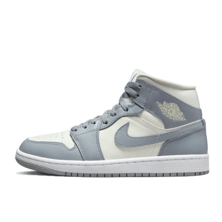 Air Jordan 1 Mid Grey Sail - 1