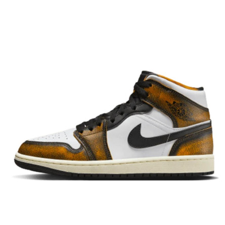 Air Jordan 1 Mid SE Orange Wear-Away - 1