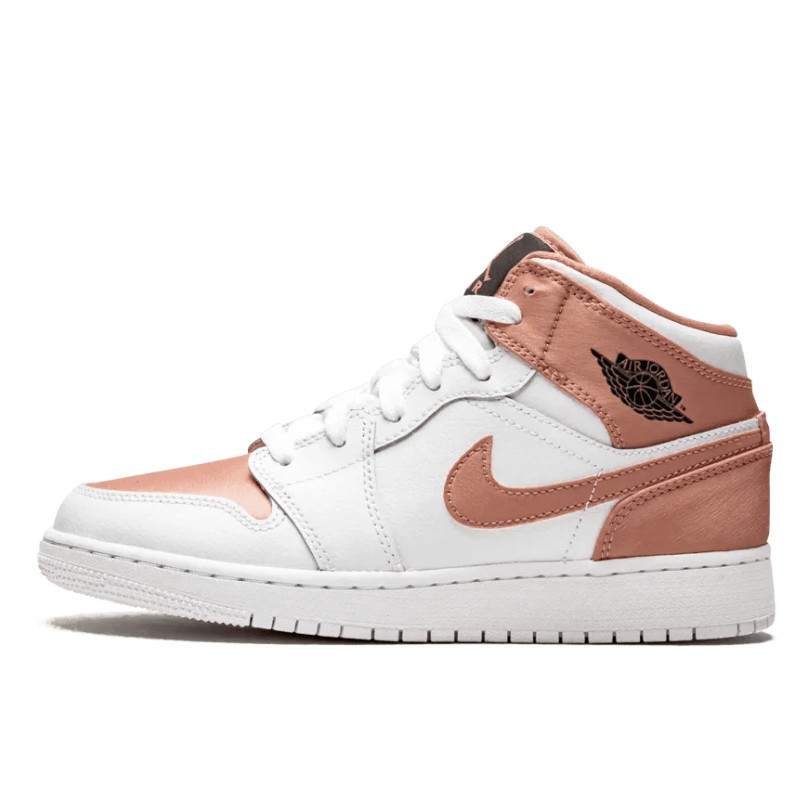 Air Jordan 1 Mid White Rose Gold - 2