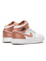 Air Jordan 1 Mid White Rose Gold - 3