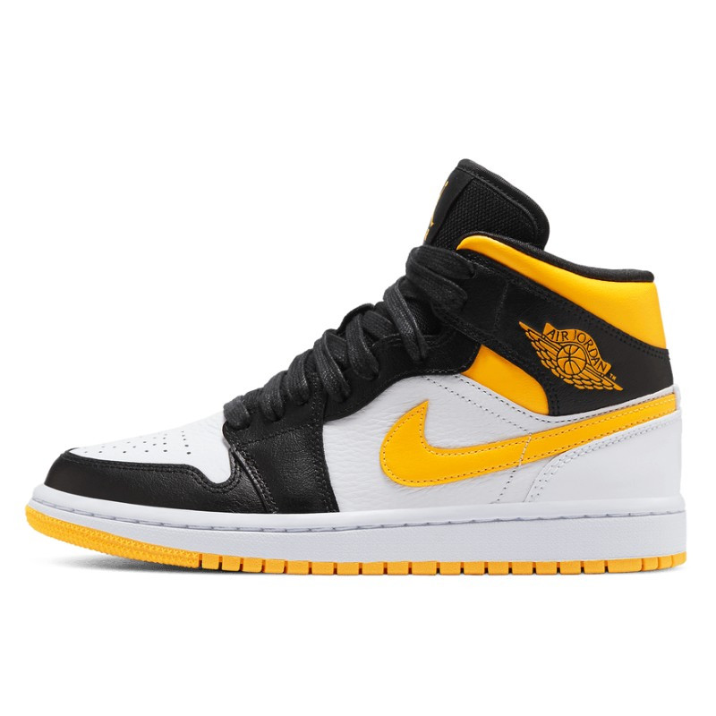 Air Jordan 1 Mid Laser Orange Black - 1